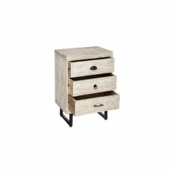 Chevet 3 Tiroirs Bois Blanchi Ajay Atmosphera 9 Chevet 3 Tiroirs Bois Blanchi Ajay Atmosphera -Demeyers Magasin chevet 3 tiroirs bois blanchi ajay atmosphera 1