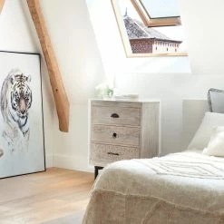 Chevet 3 Tiroirs Bois Blanchi Ajay Atmosphera 11 Chevet 3 Tiroirs Bois Blanchi Ajay Atmosphera -Demeyers Magasin chevet 3 tiroirs bois blanchi ajay atmosphera 3