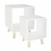 Chevet Break Blanc Lot De 2 Atmosphera -Demeyers Magasin chevet break blanc lot de 2 atmosphera