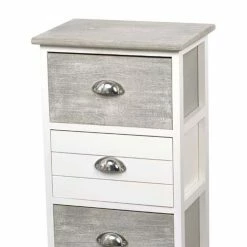 Chiffonnier Bois 4 Tiroirs Bicolores -Demeyers Magasin chiffonnier bois 4 tiroirs bicolores 1