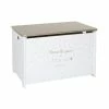 Coffre à Jouets 58 Cm Blanc Et Doré Atmosphera 2 Coffre à Jouets 58 Cm Blanc Et Doré Atmosphera -Demeyers Magasin coffre a jouets dore