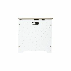 Coffre à Jouets 58 Cm Blanc Et Doré Atmosphera -Demeyers Magasin coffre a jouets dore 4