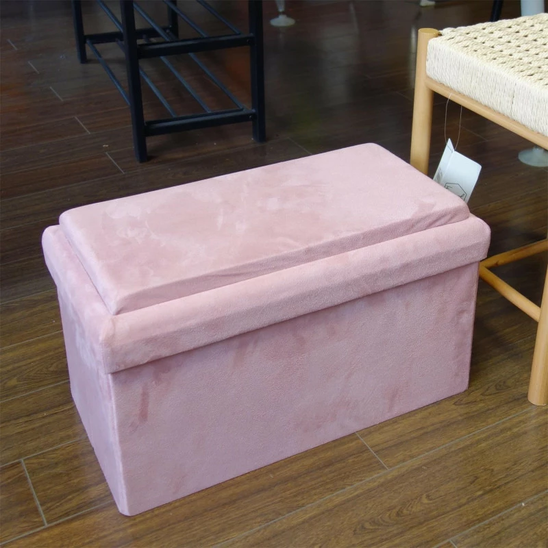 Coffre Banc Pliable Rose Compatible Briques 8 Coffre Banc Pliable Rose Compatible Briques – Image 6