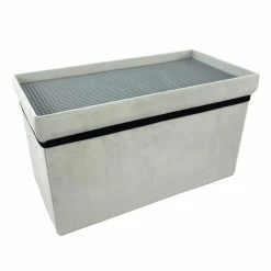 Coffre Blanc Pliable Gris Compatible Briques -Demeyers Magasin coffre blanc pliable gris compatible briques 1 2