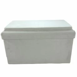 Coffre Blanc Pliable Gris Compatible Briques -Demeyers Magasin coffre blanc pliable gris compatible briques 1 3