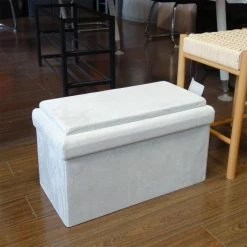 Coffre Blanc Pliable Gris Compatible Briques -Demeyers Magasin coffre blanc pliable gris compatible briques 1 6