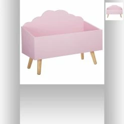 Coffre De Rangement Nuage Rose Atmosphera -Demeyers Magasin coffre de rangement nuage rose atmosphera 1