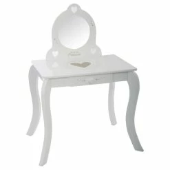 Coiffeuse Avec Tabouret Enfant Blanc Atmosphera 11 Coiffeuse Avec Tabouret Enfant Blanc Atmosphera -Demeyers Magasin coiffeuse avec tabouret pour enfant blanche 2