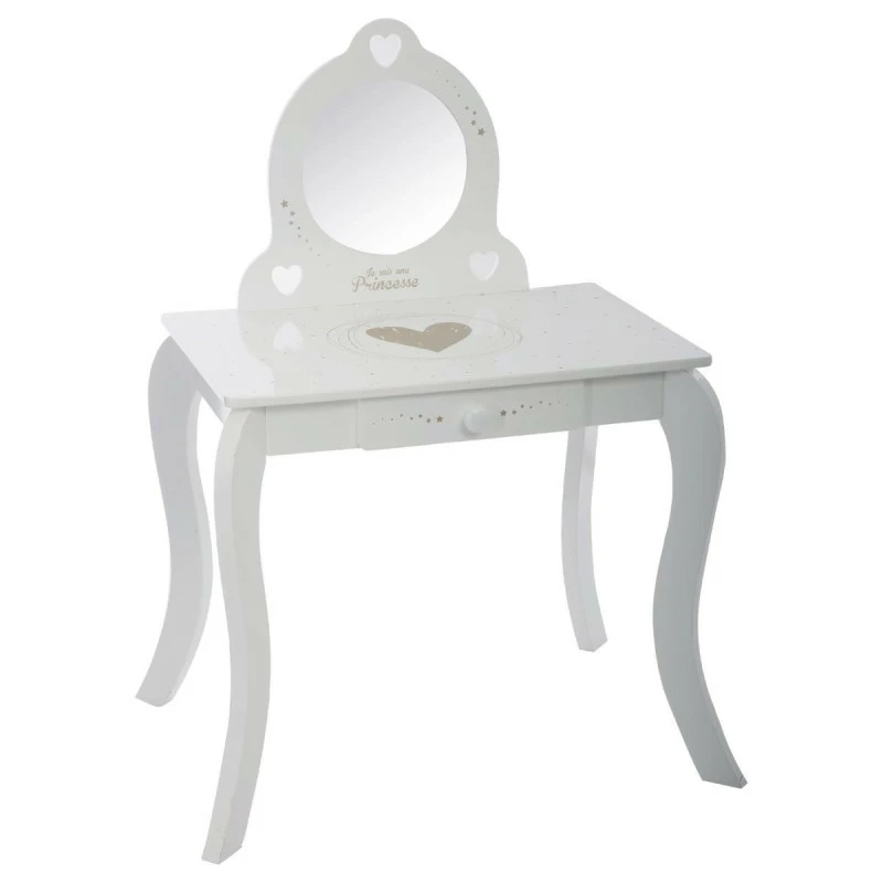 Coiffeuse Avec Tabouret Enfant Blanc Atmosphera 5 Coiffeuse Avec Tabouret Enfant Blanc Atmosphera – Image 3