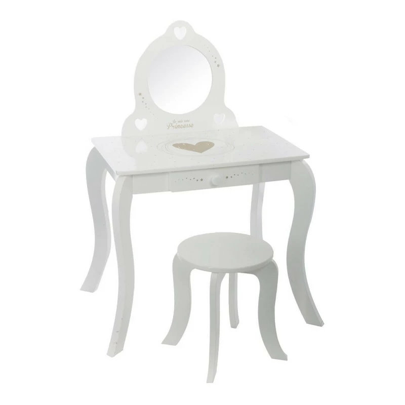 Coiffeuse Avec Tabouret Enfant Blanc Atmosphera 3 Coiffeuse Avec Tabouret Enfant Blanc Atmosphera