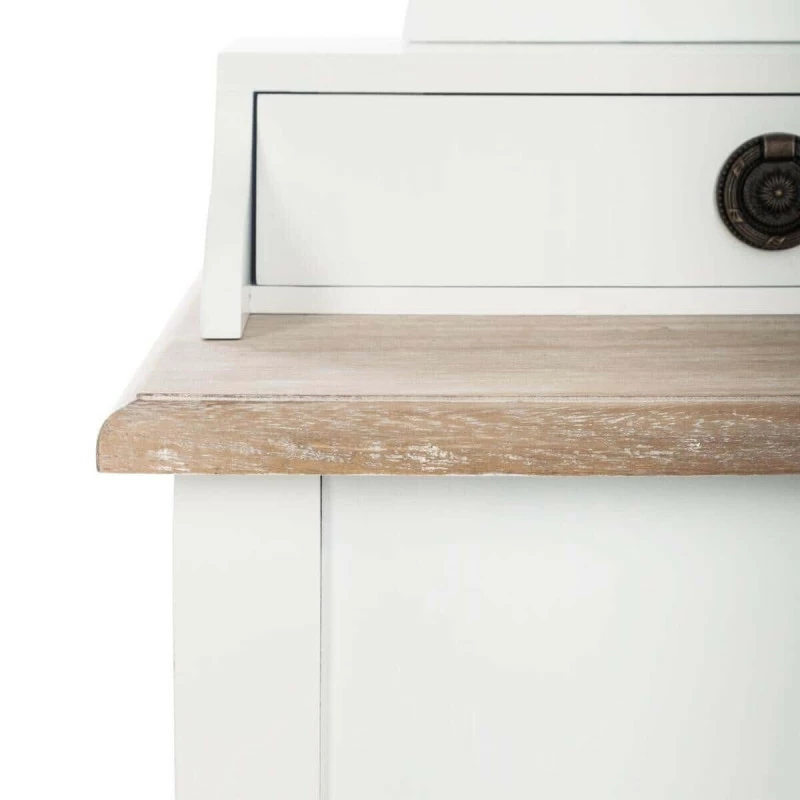 Coiffeuse Blanche 3 Tiroirs Chrysa Atmosphera 5 Coiffeuse Blanche 3 Tiroirs Chrysa Atmosphera – Image 3