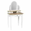 Coiffeuse Blanche 3 Tiroirs Solen Atmosphera -Demeyers Magasin coiffeuse blanche 3 tiroirs solen atmosphera