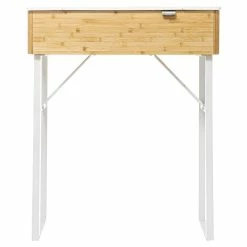 Coiffeuse En Bambou Levia Blanc 5Five -Demeyers Magasin coiffeuse en bambou levia blanc 5five 3