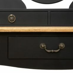 Coiffeuse Noire 3 Tiroirs Chrysa Atmosphera -Demeyers Magasin coiffeuse noire 3 tiroirs chrysa atmosphera 4