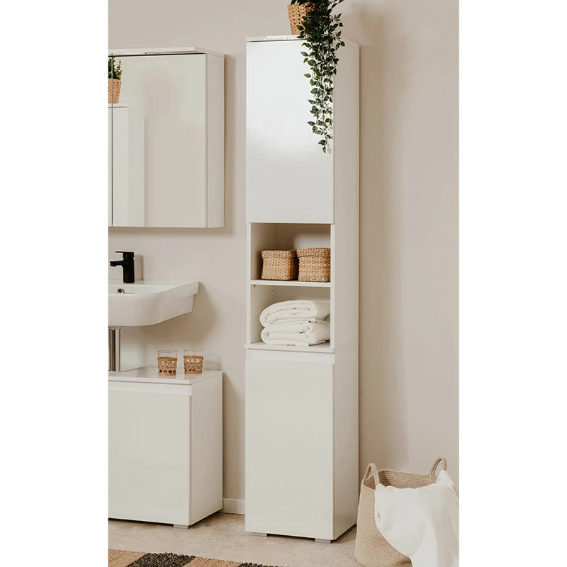 Colonne De Salle De Bain 2 Portes Capetown Blanc 4 Colonne De Salle De Bain 2 Portes Capetown Blanc – Image 2