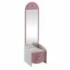 Demeyere Commode Enfant Coiffeuse Anastasia Blanche Et Rose -Demeyers Magasin commmode enfant coiffeuse mulan blanche et rose