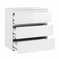 Commode 3 Tiroirs Capetown Blanc -Demeyers Magasin commode 3 tiroirs capetown blanc 2