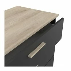Demeyere Commode 4 Tiroirs Izzy Noir Et Bois -Demeyers Magasin commode 4 tiroirs izzy noir et bois 2