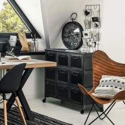 Commode Métal 9 Tiroirs Broc Atmosphera -Demeyers Magasin commode metal 9 tiroirs zaret atmosphera 2