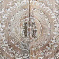 Commode Shirel 2 Portes Bois Blanchi Atmosphera -Demeyers Magasin commode shirel 2 portes bois blanchi atmosphera 4