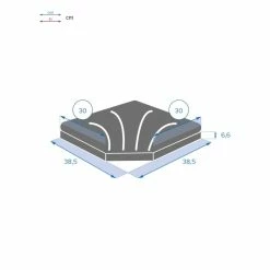 Dalle 15kg Pour Pied De Parasol En Croix Hespéride Noir -Demeyers Magasin dalle 15kg pour pied de parasol en croix hesperide noir 3