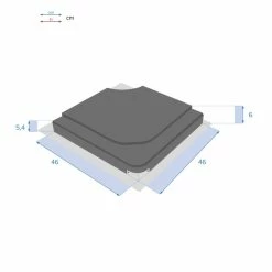 Dalle Pour Parasol 25 Kg Béton Stacio Noir Hespéride 7 Dalle Pour Parasol 25 Kg Béton Stacio Noir Hespéride -Demeyers Magasin dalle parasol 25 kg beton stacio noir hesperide 2