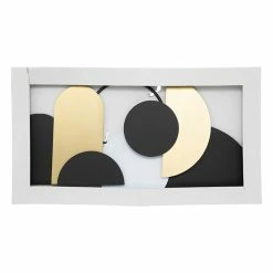 Déco Murale 70x37 Métal Juliette Noir Et Doré Atmosphera -Demeyers Magasin deco murale 70x37 metal juliette noir et dore atmosphera 2