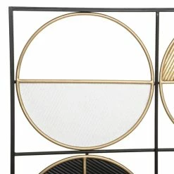 Déco Murale 76x102 Métal Zak Noir Et Doré Atmosphera -Demeyers Magasin deco murale 76x102 metal zak noir et dore atmosphera 2