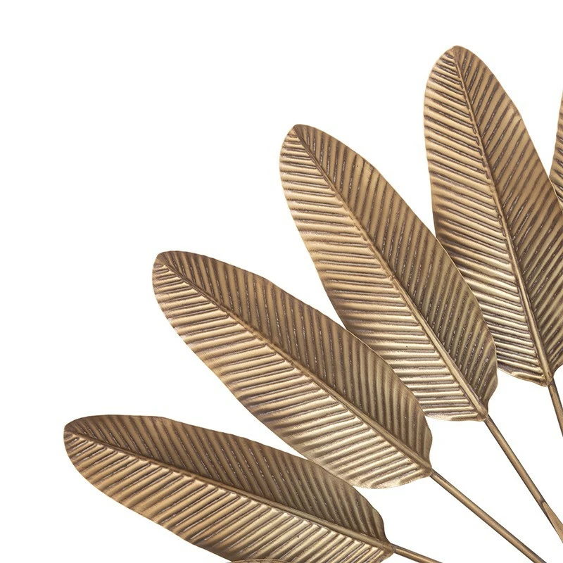 Déco Murale Métal 112x74 Feuilles Dorées Atmosphera 5 Déco Murale Métal 112x74 Feuilles Dorées Atmosphera – Image 3