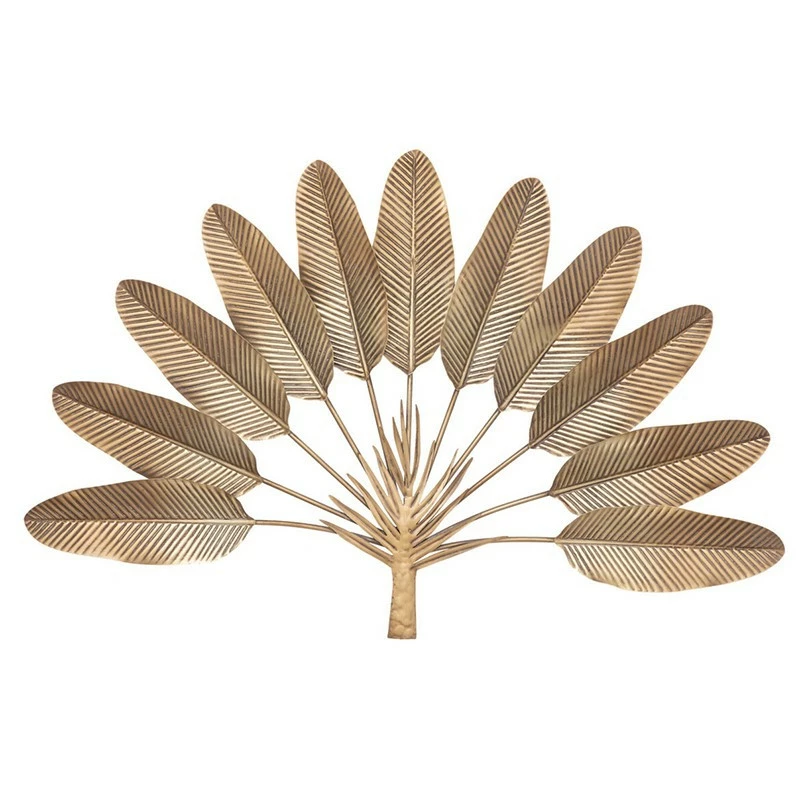 Déco Murale Métal 112x74 Feuilles Dorées Atmosphera 3 Déco Murale Métal 112x74 Feuilles Dorées Atmosphera