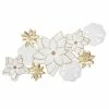 Déco Murale Métal Fleurs Folk Blanc Et Doré 80x42 Atmosphera -Demeyers Magasin deco murale metal fleurs folk blanc et dore 80x42 atmosphera