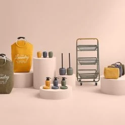 Desserte 3 Niveaux Kaki Trio 5Five -Demeyers Magasin desserte 3 niveaux kaki trio 5five 2