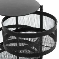 Desserte 4 Paniers Métal Noir Mayaj 5Five -Demeyers Magasin desserte 4 paniers metal noir mayaj 5five 2