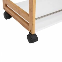 Desserte De Cuisine Bambou Blanc 8 Desserte De Cuisine Bambou Blanc -Demeyers Magasin desserte de cuisine bambou 2