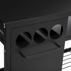 Desserte De Plancha Extérieure Noire Neka -Demeyers Magasin desserte de plancha exterieure noire neka 2