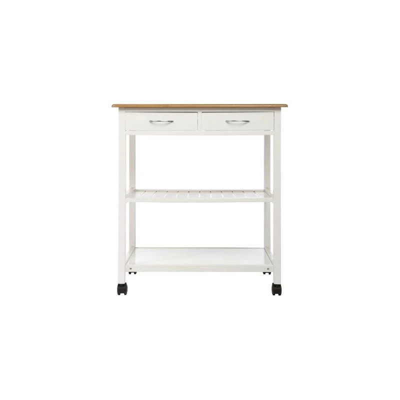 Desserte Imitation Bambou Blanc 5 Desserte Imitation Bambou Blanc – Image 3