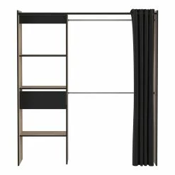 Demeyere Dressing Extensible 168 Cm Chicago Avec Rideau -Demeyers Magasin dressing extensible 168 cm chicago avec rideau 2