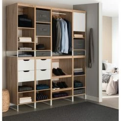 Dressing Module L40 3 étagères Orso -Demeyers Magasin dressing module l40 3 etageres orso 3