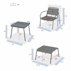 Ensemble Extérieur Duo Relax Phuket Bleu Canard Hespéride -Demeyers Magasin ensemble exterieur duo relax phuket bleu canard hesperide 6