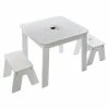 Ensemble Table + 2 Tabourets Enfant Blanc Doré Dream Atmosphera -Demeyers Magasin ensemble table 2 tabourets enfant blanc dore dream atmosphera