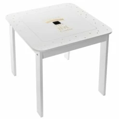Ensemble Table + 2 Tabourets Enfant Blanc Doré Dream Atmosphera -Demeyers Magasin ensemble table 2 tabourets enfant blanc dore dream atmosphera 2