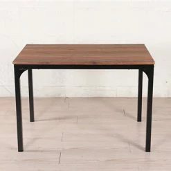 Ensemble Table + 4 Chaises Métal Et Effet Bois 7 Ensemble Table + 4 Chaises Métal Et Effet Bois -Demeyers Magasin ensemble table 4 chaises metal et effet bois 1