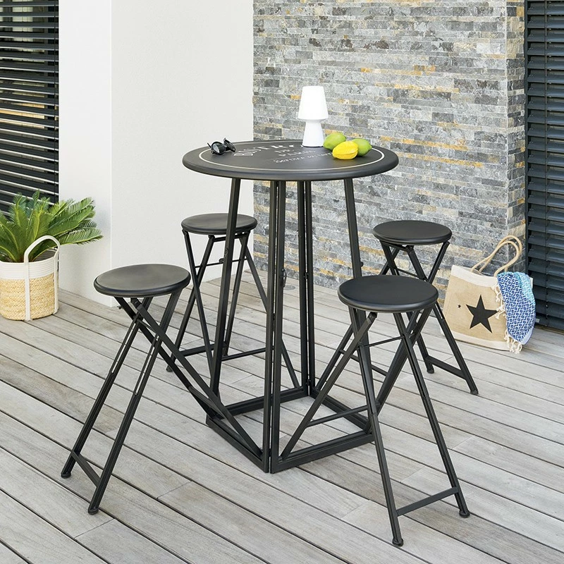 Ensemble Table Haute Et 4 Tabourets Ext Atmosphera 4 Ensemble Table Haute Et 4 Tabourets Ext Atmosphera – Image 2