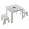 Ensemble Table + 2 Tabourets Enfant Blanc Gris Dream Atmosphera 2 Ensemble Table + 2 Tabourets Enfant Blanc Gris Dream Atmosphera -Demeyers Magasin ensemble table tabourets enfant blanc gris dream atmosphera