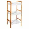 Étagère 3 Niveaux Natureo Blanc 5Five 2 Étagère 3 Niveaux Natureo Blanc 5Five -Demeyers Magasin etagere 3 niveaux en bambou veritable