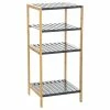 Etagère 4 Niveaux Salle Bain Varia Gris Bambou -Demeyers Magasin etagere 4 niveaux salle bain varia gris bambou
