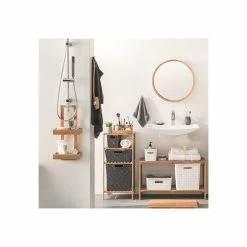 Etagère 4 Niveaux Salle Bain Varia Naturel Bambou -Demeyers Magasin etagere 4 niveaux salle bain varia naturel bambou 1