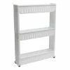 Étagère De Rangement Passe-partout Blanc Sur Roulettes -Demeyers Magasin etagere de rangement passe partout blanc sur roulettes