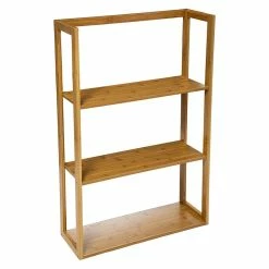 Etagère Murale 3 Niveaux Bambou 5Five -Demeyers Magasin etagere murale 3 niveaux bambou 5five 2