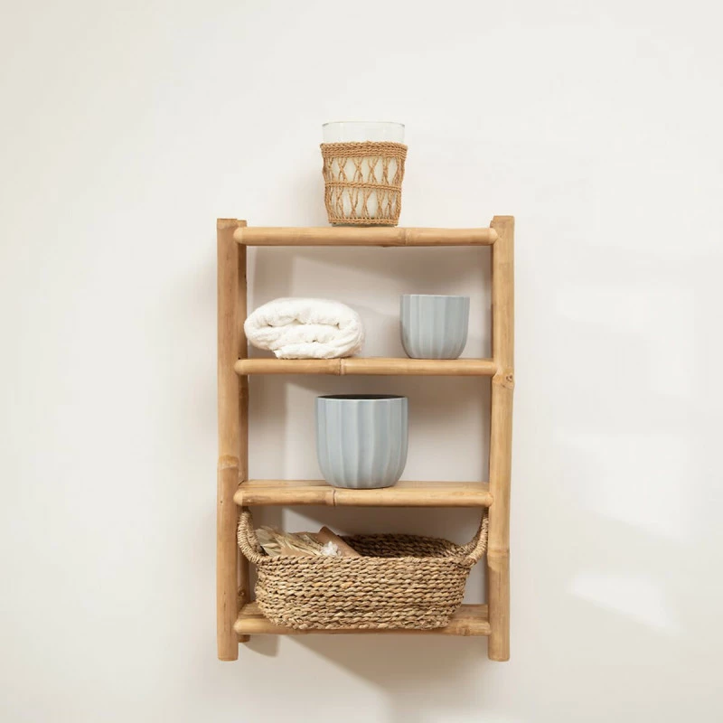 Etagère Murale Bambou 4 Niveaux Sea View Atmosphera 4 Etagère Murale Bambou 4 Niveaux Sea View Atmosphera – Image 2